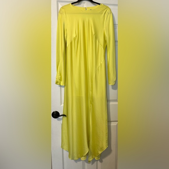 Satin Maxi Dress With Slit - Picture 3 of 5